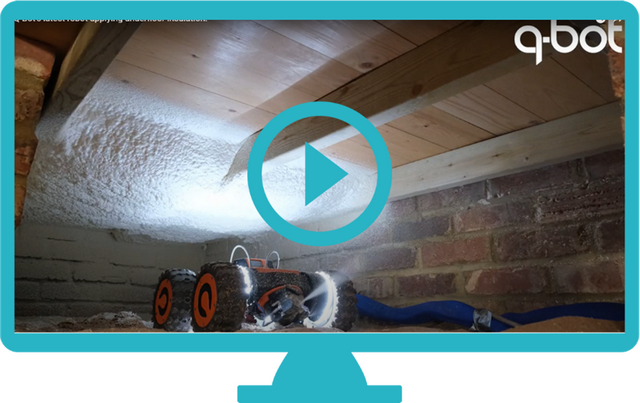 Video Q-Bot's latest robot applying underfloor insulation